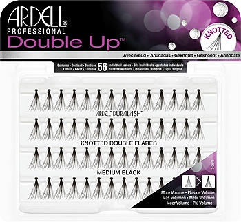 Ardell Double Up Individuals Knotted Medium Black #68291-Beauty Zone Nail Supply