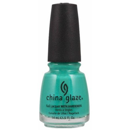 China Glaze Lacquer Turned Up Turquoise 0.5 oz #70345-Beauty Zone Nail Supply