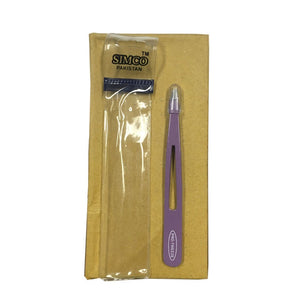 Pro-Tweeze Straight Hole Purple-Beauty Zone Nail Supply