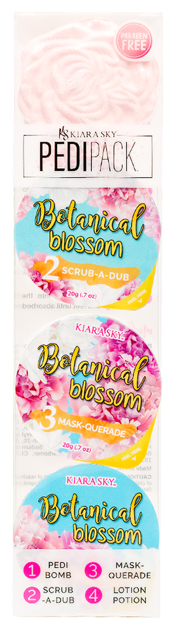Kiara Sky Spa Pedi Set - Botanical Blossom Case 25 Pack-Beauty Zone Nail Supply