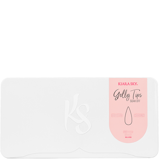 Kiara Sky Gelly Tip Medium Stiletto 500 tips #GT03-Beauty Zone Nail Supply