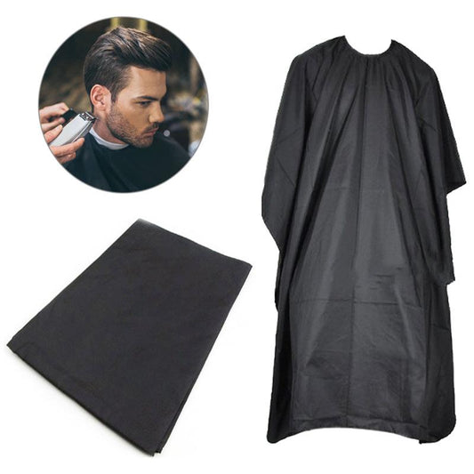 Black Haircut Apron Cover Professional Hair-Cut Salon Cloth Protect Waterproof Wrap