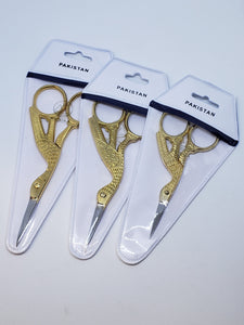 Monika Stork Scissors Gold Plated 4 1/2"-Beauty Zone Nail Supply