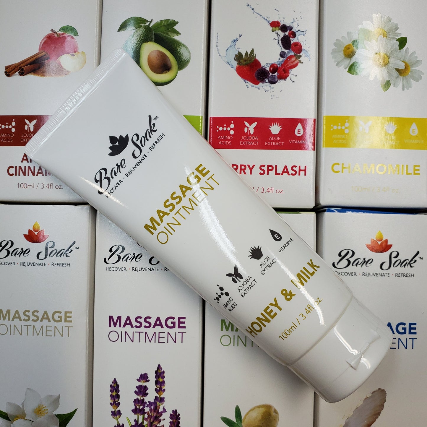 Bare Soak Lotion Massage Ointment 3.4 fl oz 100 mL-Beauty Zone Nail Supply