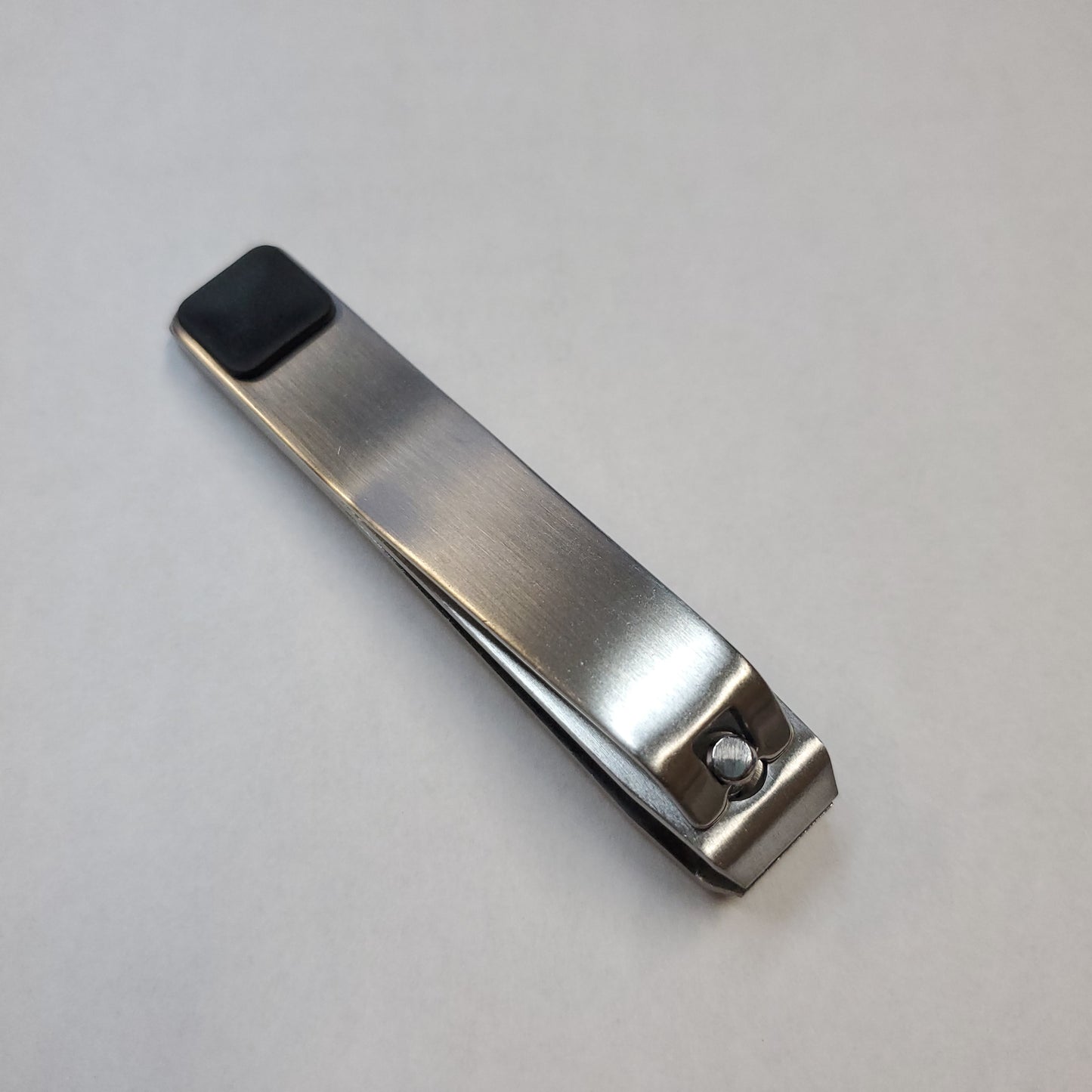 Nail Clipper Stainless Black Rubber Handle-Beauty Zone Nail Supply