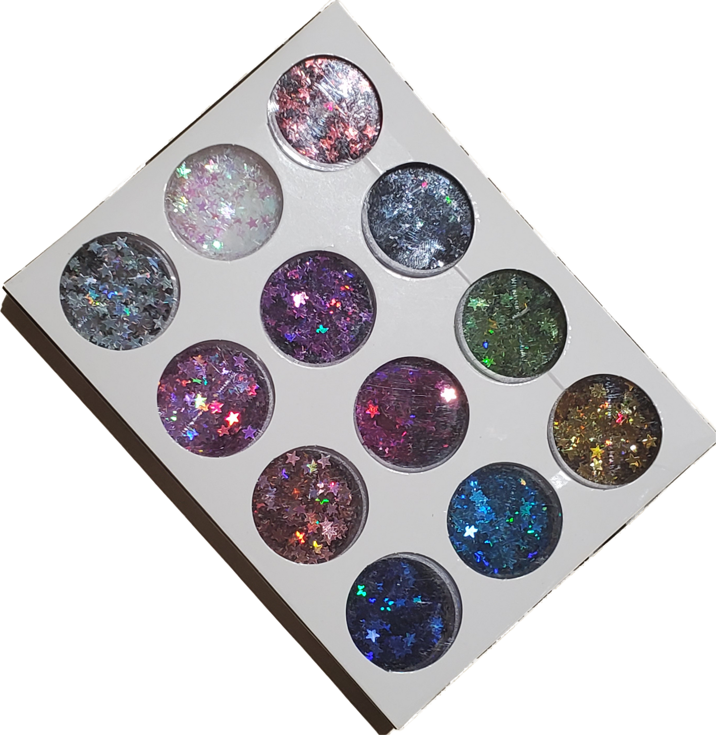 Nail Flakes Paillette 3d Glitter Nail Art Sequins 12 Box 12 colors/set-Beauty Zone Nail Supply