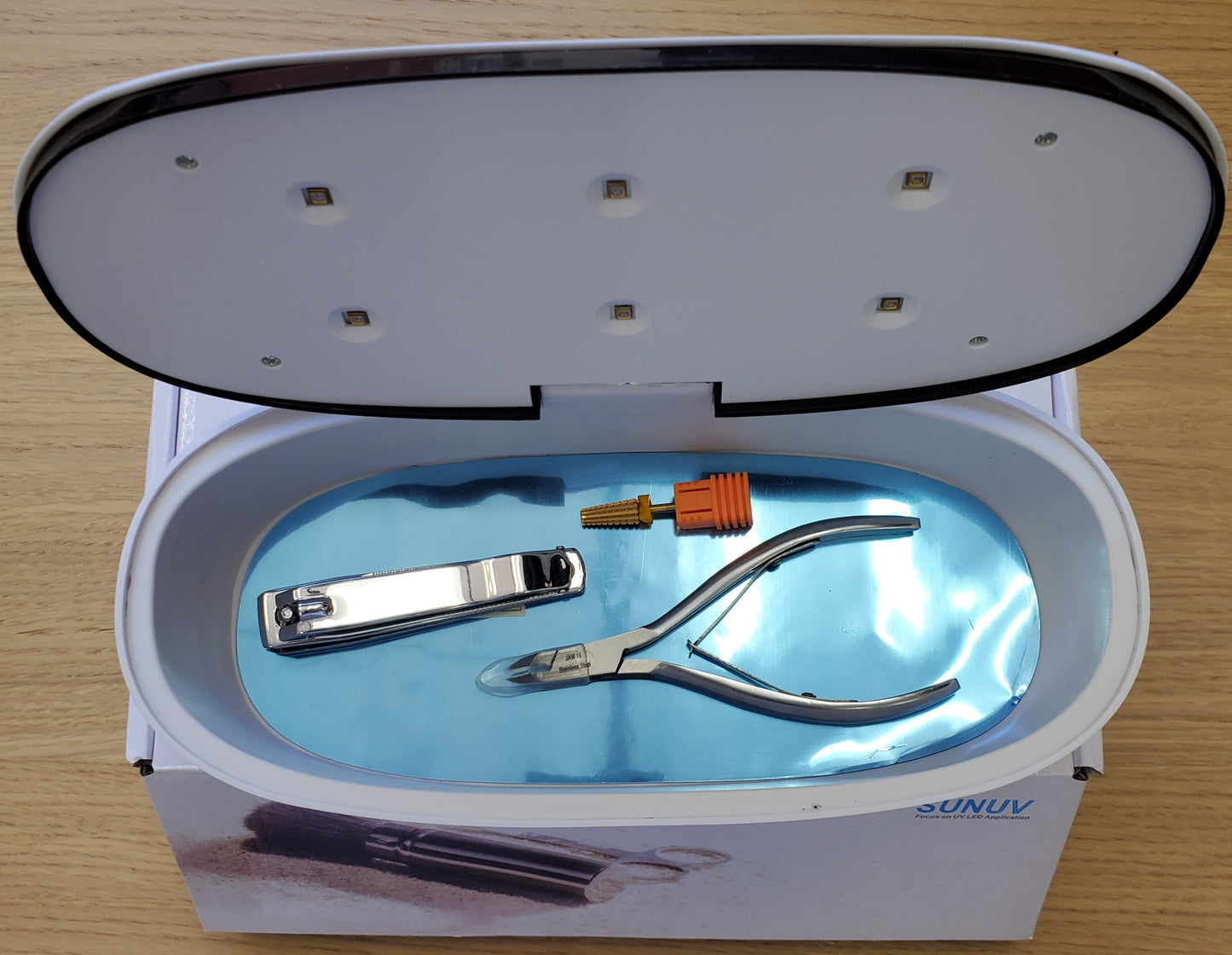 UV LED ionica Sterilizer Box For nail Tools #LUB06-Beauty Zone Nail Supply