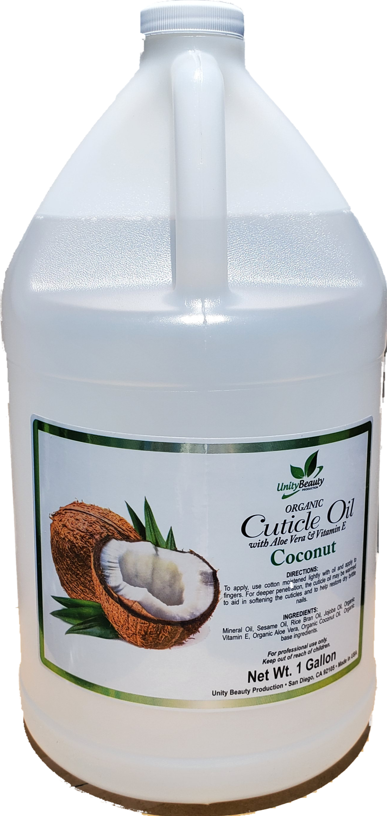 Unity Cuticle Oil Clear Coconut Gallon-Beauty Zone Nail Supply