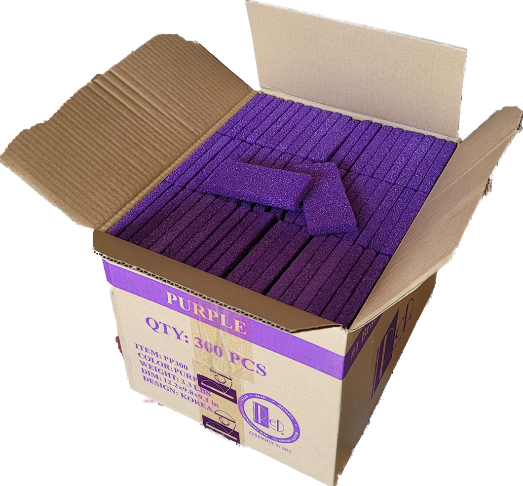 Red pumice bar 300 box Purple #PR7-Beauty Zone Nail Supply