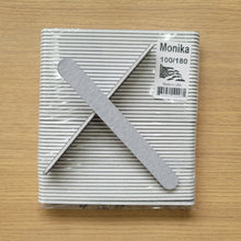 Load image into Gallery viewer, Monika Nail File Zebra Grit 100/180 USA Pack 50 pc F526-Beauty Zone Nail Supply