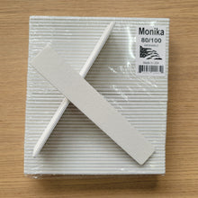 Load image into Gallery viewer, Monika Nail File Jumbo White Grit 80/100 USA F023-Beauty Zone Nail Supply