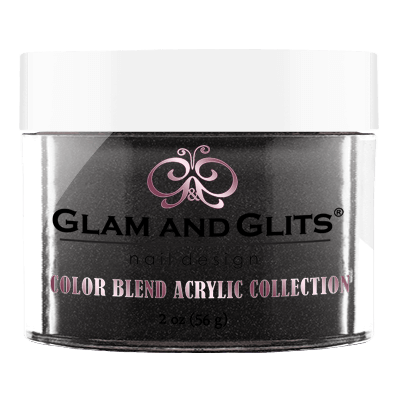 Glam & Glits Acrylic Powder Color Blend Black Mail 2 Oz- Bl3048-Beauty Zone Nail Supply