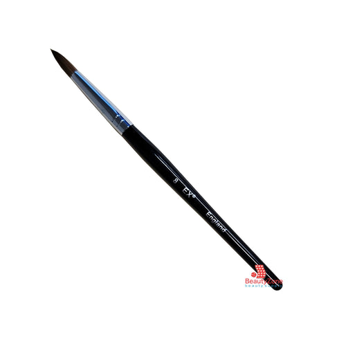 Ex acrylic nail brush kolinsky Black handle size 08