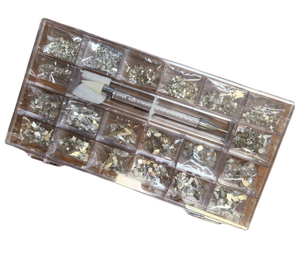 20 Lattice Box Mix Rhinestone Crystal mix #4