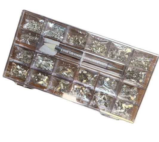 20 Lattice Box Mix Rhinestone Crystal mix #4