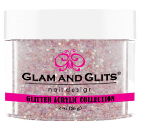 Glam & Glits Glitter Acrylic Powder (Glitter) 2 oz Baby Pink - GAC25-Beauty Zone Nail Supply