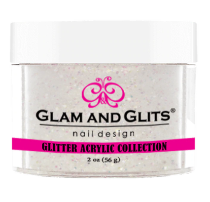 Glam & Glits Glitter Acrylic Powder (Glitter) 2 oz Crystallina - GAC07-Beauty Zone Nail Supply