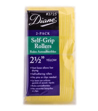 Load image into Gallery viewer, Diane Self Grip Rollers Yellow 2-1/2 2 Pack #D3725