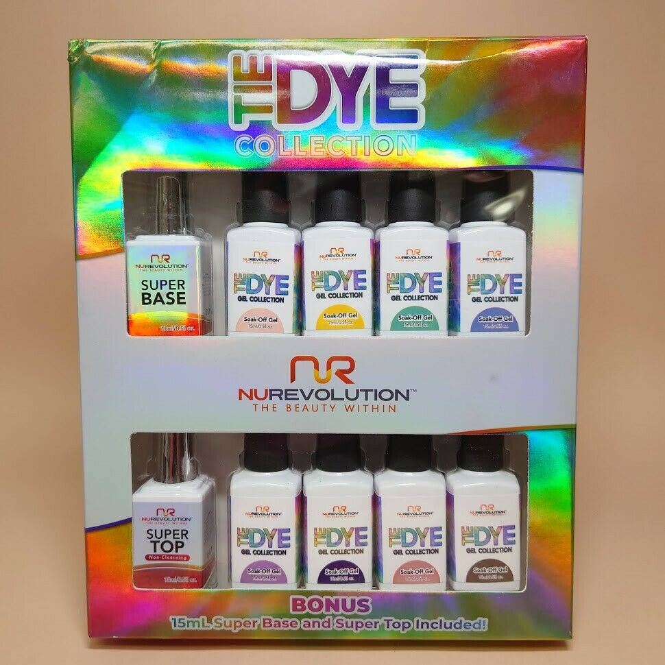 NuRevolution Acrylic/Dipping Powder/Gel Color Kit [Holo/Chrome/Mood/Magnet] SALE