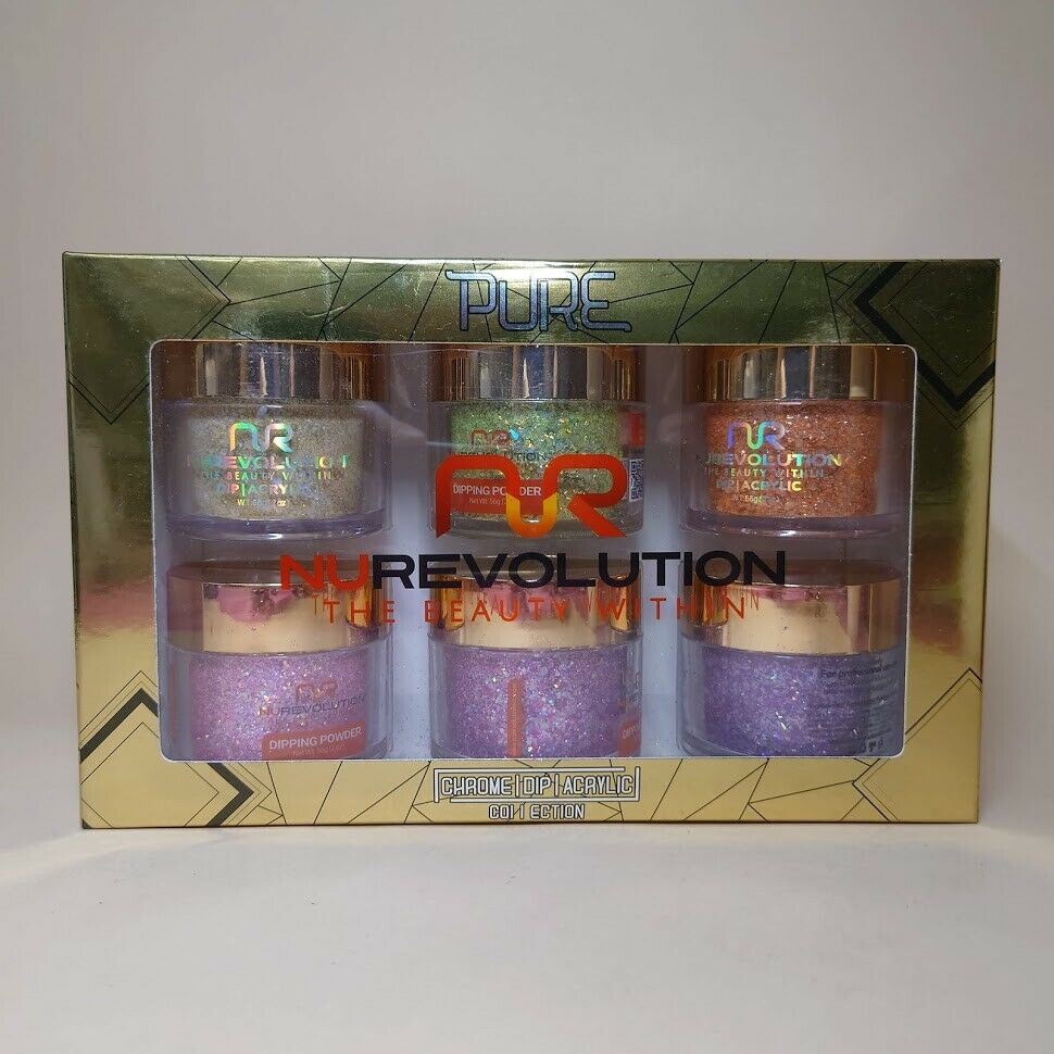 NuRevolution Acrylic/Dipping Powder/Gel Color Kit [Holo/Chrome/Mood/Magnet] SALE