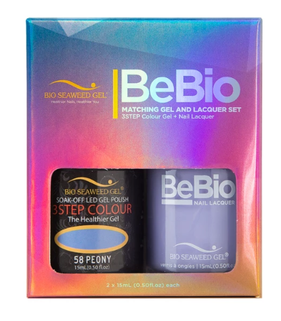 Bio Seaweed Bebio Duo 58 Peony-Beauty Zone Nail Supply