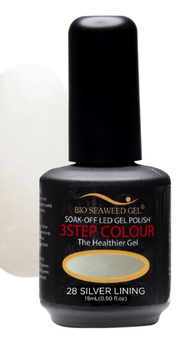 Bio Seaweed 3STEP Gel Polish 28 Silver Lining-Beauty Zone Nail Supply