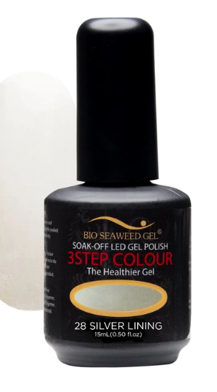 Bio Seaweed 3STEP Gel Polish 28 Silver Lining-Beauty Zone Nail Supply