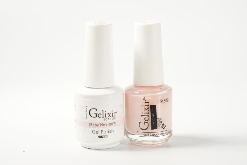 Gelixir Duo Gel & Lacquer Baby Pink 1 PK #007-Beauty Zone Nail Supply