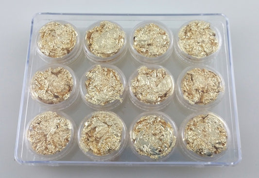 Nail art foil 12pcs gold #9287-Beauty Zone Nail Supply