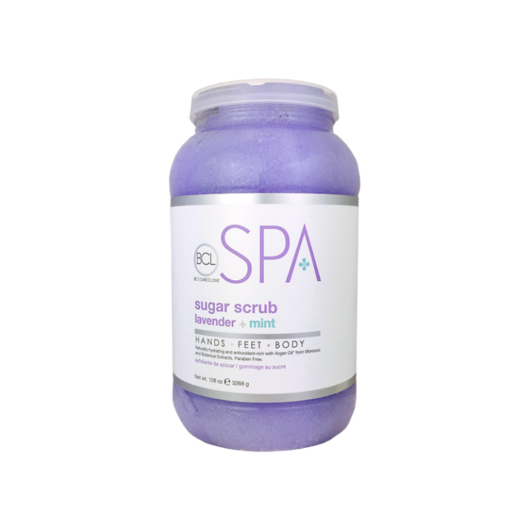 BCL SPA Sugar Scrub Lavender + Mint Gallon 128oz-Beauty Zone Nail Supply