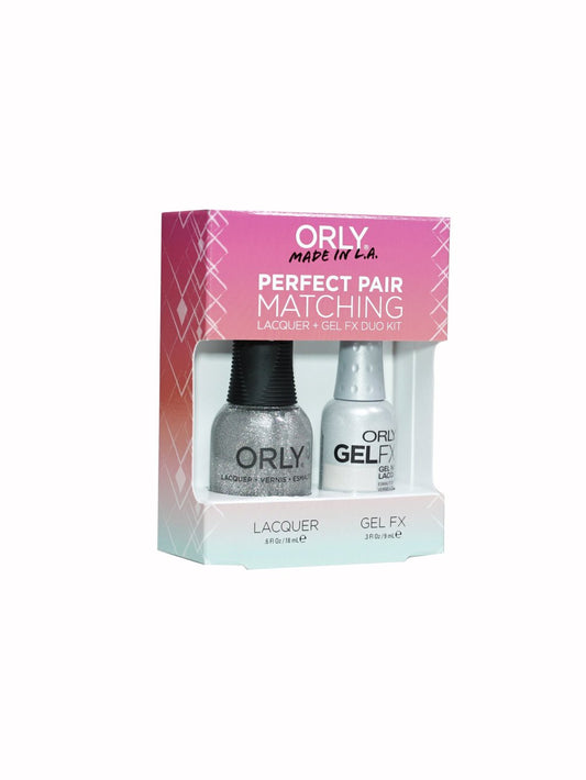 Orly Duo Prisma Gloss Silver (Lacquer + Gel) .6oz / .3oz 31147-Beauty Zone Nail Supply