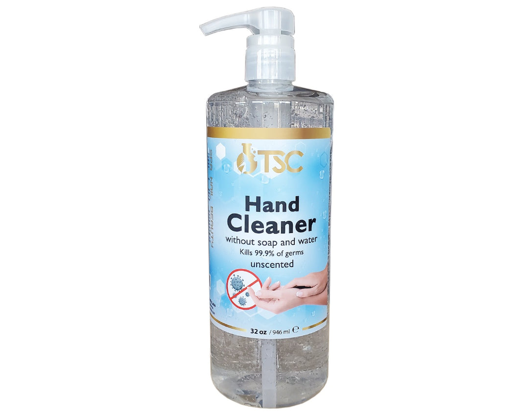 TSC Hand Sanitizer Unscented Pure Kills 99.99 of Germs 32 oz-Beauty Zone Nail Supply