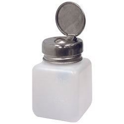 4 oz Pump Dispenser Empty Bottle with Metal Lip # DL-C134-Beauty Zone Nail Supply