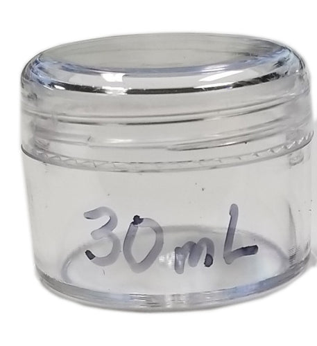 Plastic jar PB30 PS 30ML-Beauty Zone Nail Supply
