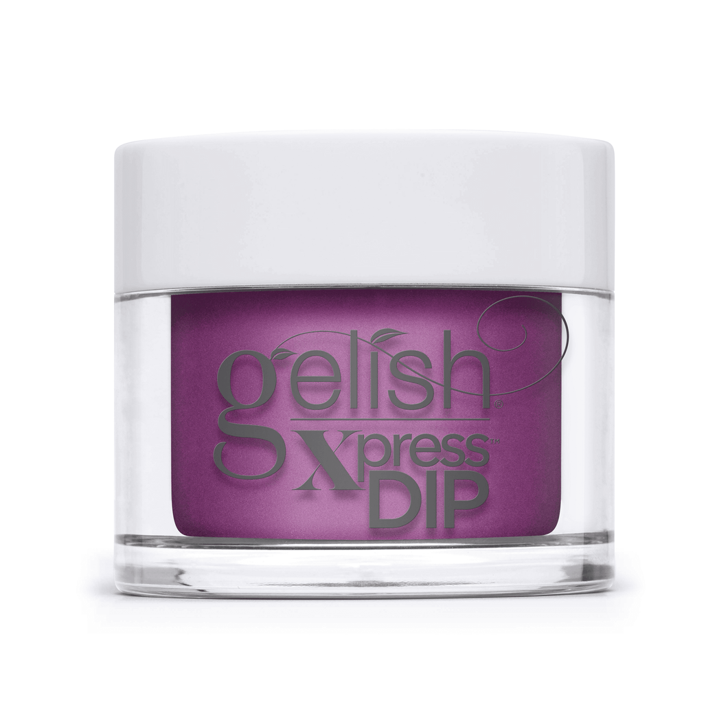 Gelish Xpress Dip TAHITI HOTTIE NEON PURPLE CRÈME 43g (1.5 Oz) #1620936-Beauty Zone Nail Supply