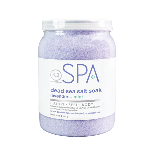 BCL SPA Dead Sea Salt Soak Lavender + Mint 64oz-Beauty Zone Nail Supply
