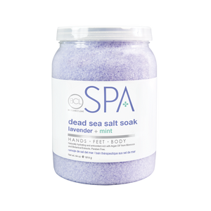 BCL SPA Dead Sea Salt Soak Lavender + Mint 64oz-Beauty Zone Nail Supply
