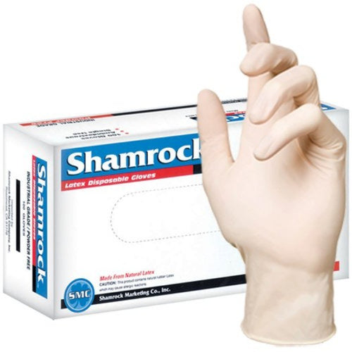 Shamrock Latex Gloves powder free (Case 10 box)-Beauty Zone Nail Supply