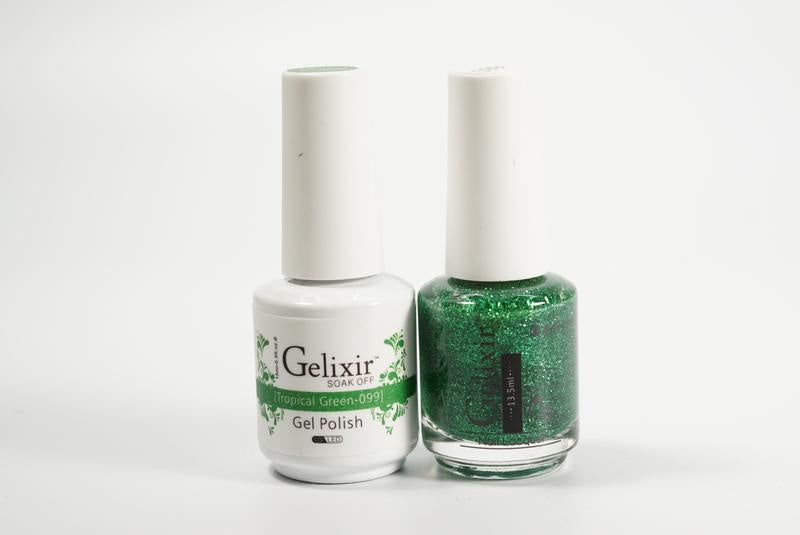 Gelixir Duo Gel & Lacquer Green Fairly 1 PK #099-Beauty Zone Nail Supply