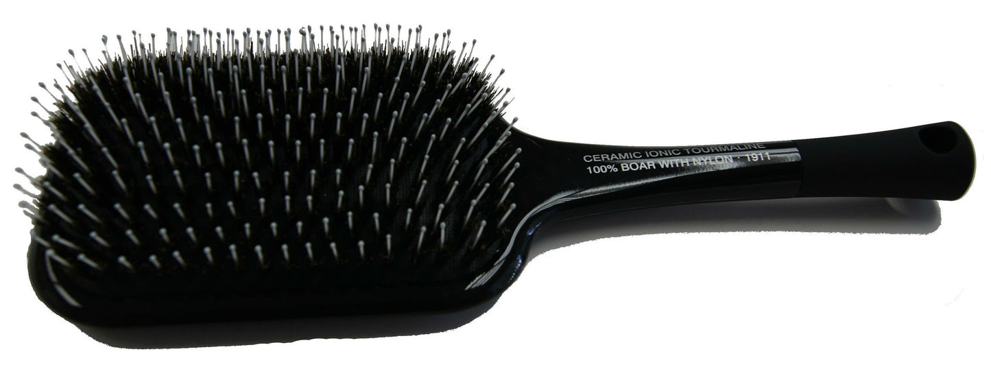 IB 1911 BLK CERAMIC SQUARE PADDLE PORCUPINE BRUSH-Beauty Zone Nail Supply