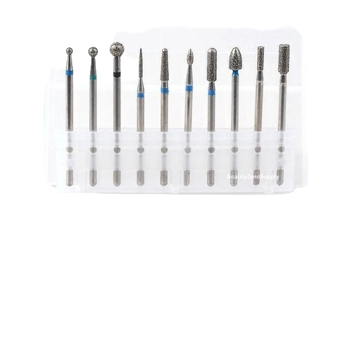 Carbide Nail Bit Diamond Clean Cuticle 3/32 Set 10 pcs B