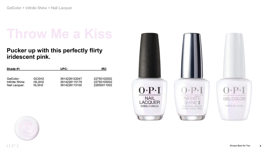 OPI Throw Me a Kiss #NLSH2-Beauty Zone Nail Supply