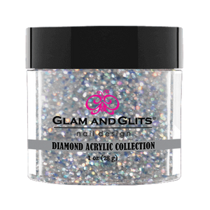 Glam & Glits Diamond Acrylic (Glitter) 1 oz Platinum - DAC43-Beauty Zone Nail Supply