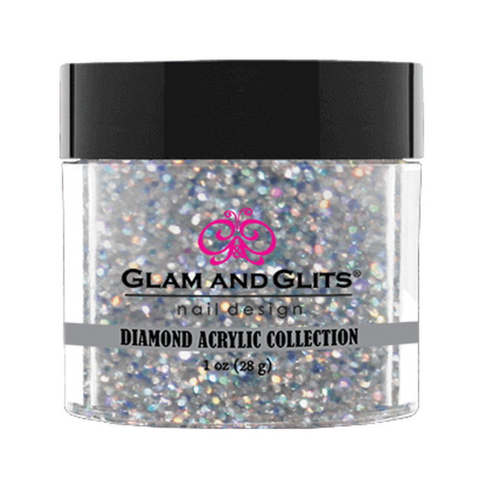 Glam & Glits Diamond Acrylic (Glitter) 1 oz Platinum - DAC43-Beauty Zone Nail Supply