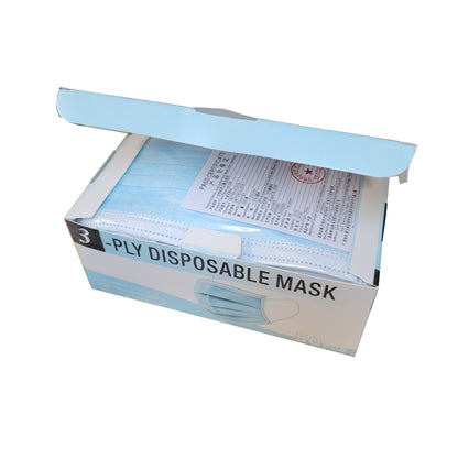 3 PLY Disposable Face Mask Ear Loop-Beauty Zone Nail Supply