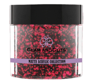 Glam & Glits Matte Acrylic Powder 1 oz Passion Fruit-MAT625-Beauty Zone Nail Supply