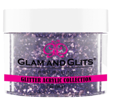 Glam & Glits Glitter Acrylic Powder (Glitter) 2 oz Periwinkle - GAC31-Beauty Zone Nail Supply