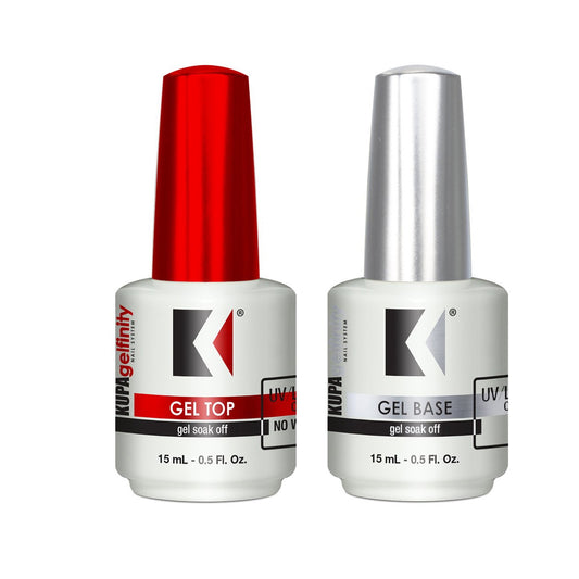 Kupa Soak-off Gel Top & Base duo-Beauty Zone Nail Supply