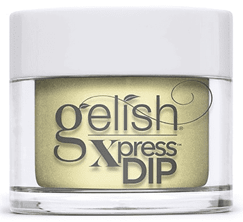 Gelish Xpress Dip LET DOWN YOUR HAIR YELLOW IRIDESCENT CRÈME 43g (1.5 Oz) #1620264-Beauty Zone Nail Supply