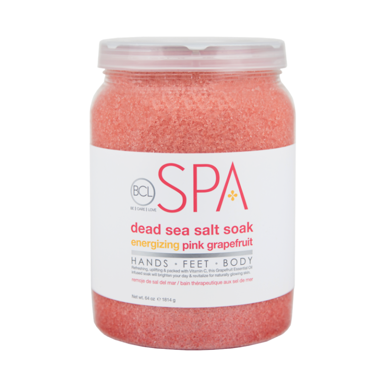 BCL Energizing Pink Grapefruit Dead Sea Salt Soak 64oz-Beauty Zone Nail Supply